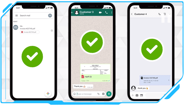 cloud accounting send invoices